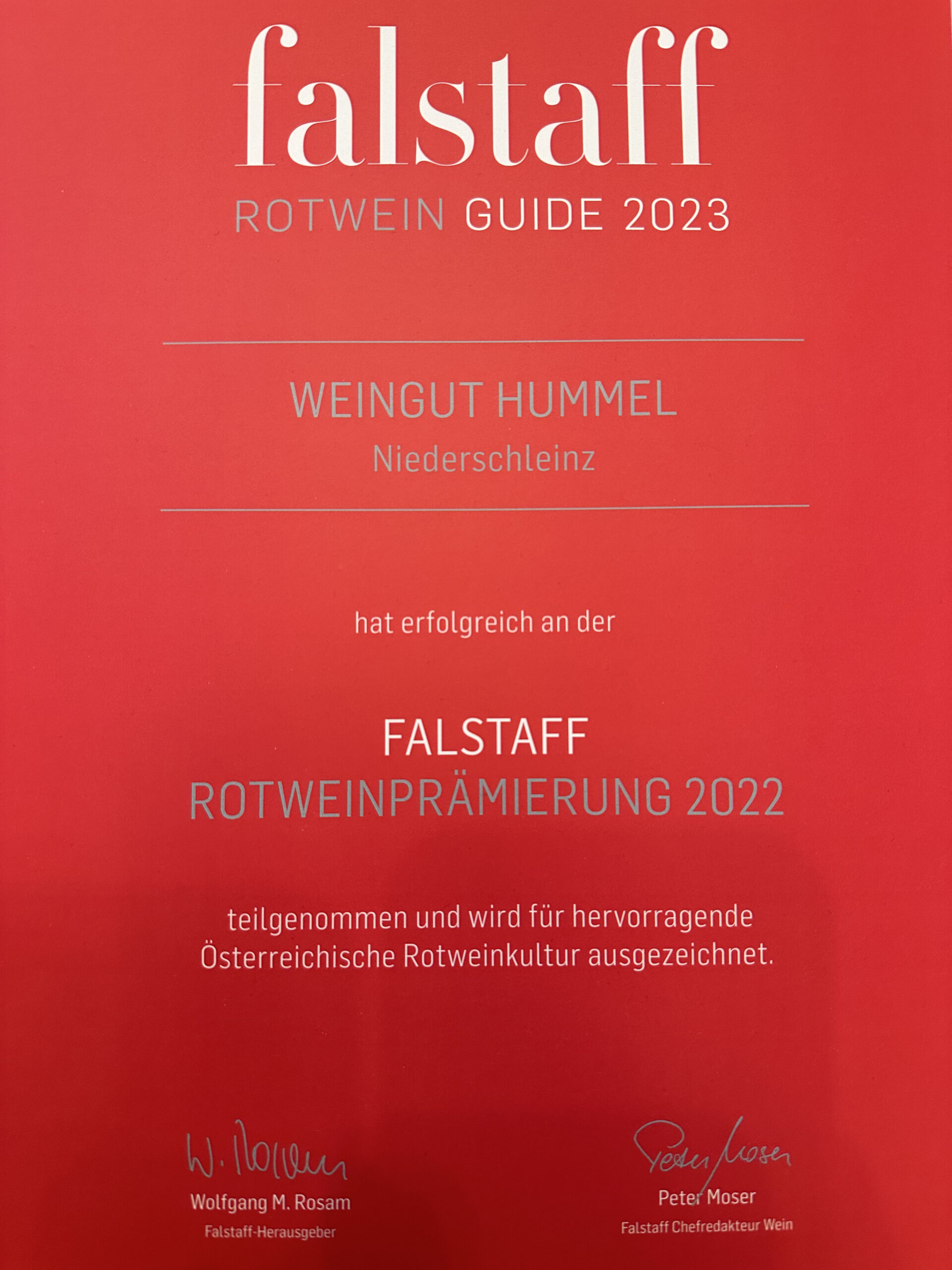 falstaff ROTWEIN GUIDE 2023